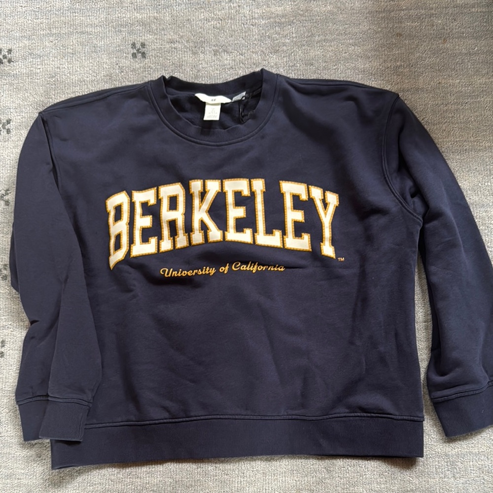 H&M Berkeley University of California Navy Unisex Sweatshirt - Size Large